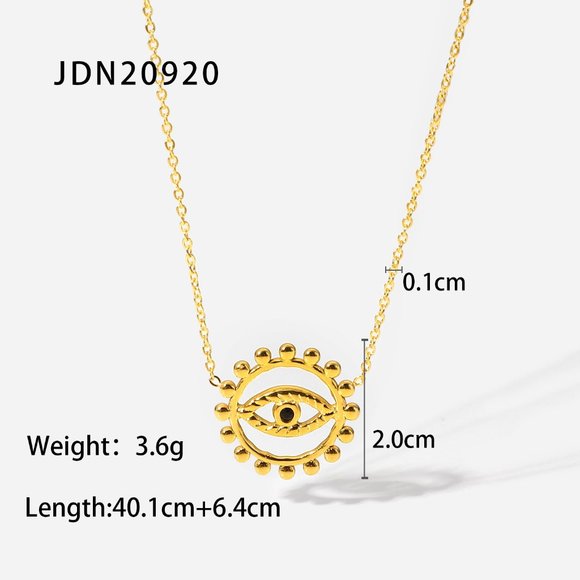 Noor Evil Eye Necklace - Picture 5 of 6